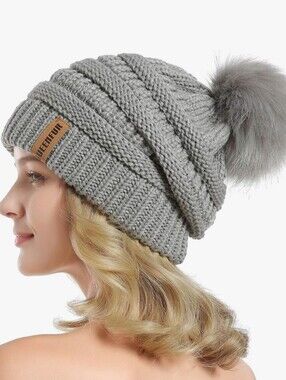 Chunky Cable Knit Winter Beanie